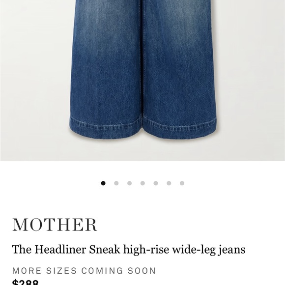 MOTHER Blue Flare Wide Leg Jeans - Picture 10 of 10